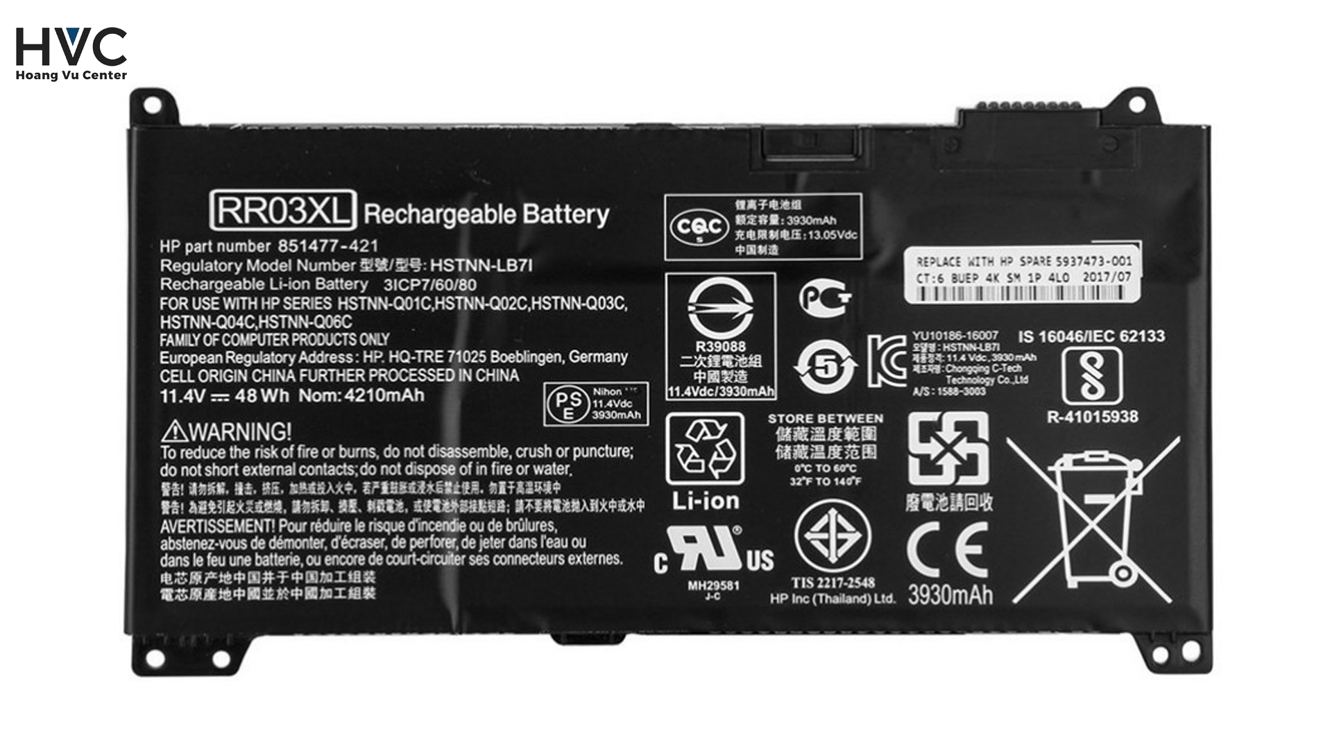 Pin Laptop Hp Probook 440 G5-RR03XL Zin New